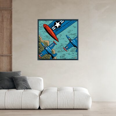 US BDAS 7 Wing Over The Sea 40x40