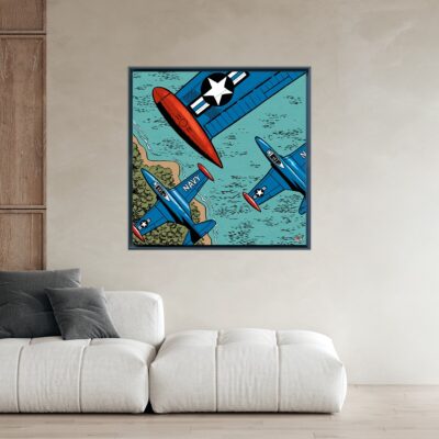 US BDAS 7 Wing Over The Sea 50x50
