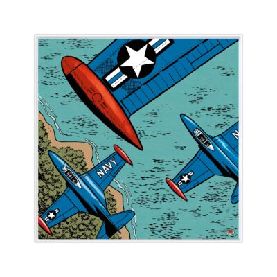US BDAS 7 Wing Over The Sea White